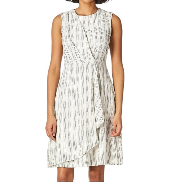 🔥SALE🔥CALVIN KLEIN NWTS SLEEVELESS WRAP DRESS SZ 6 - Picture 2 of 12